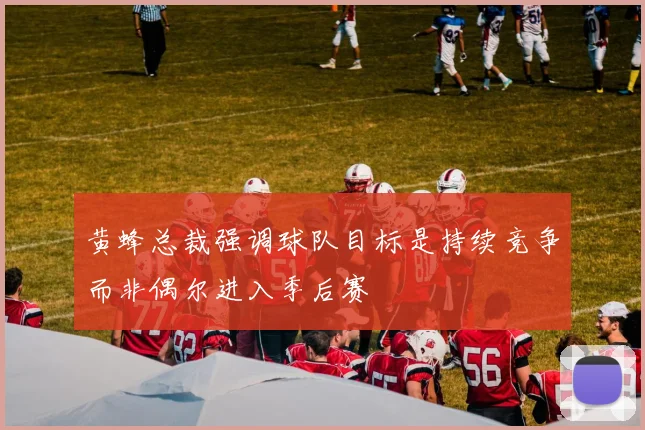 黄蜂总裁强调球队目标是持续竞争而非偶尔进入季后赛
